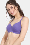 Rosaline Padded Wired 3/4th Coverage T-Shirt Bra - Prism Violet — thumbnail 3